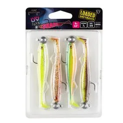Fox Rage Slick Shad UV Loaded Mixed Colour Pack