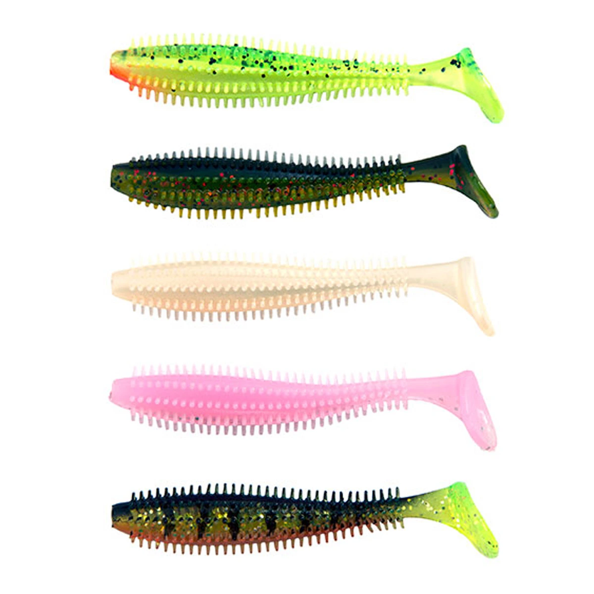Fox Rage Spikey Shad UV Mixed Colour Pack 9 CM 3 Fox Rage Spikey Shad UV Mixed Colour Pack 9 CM