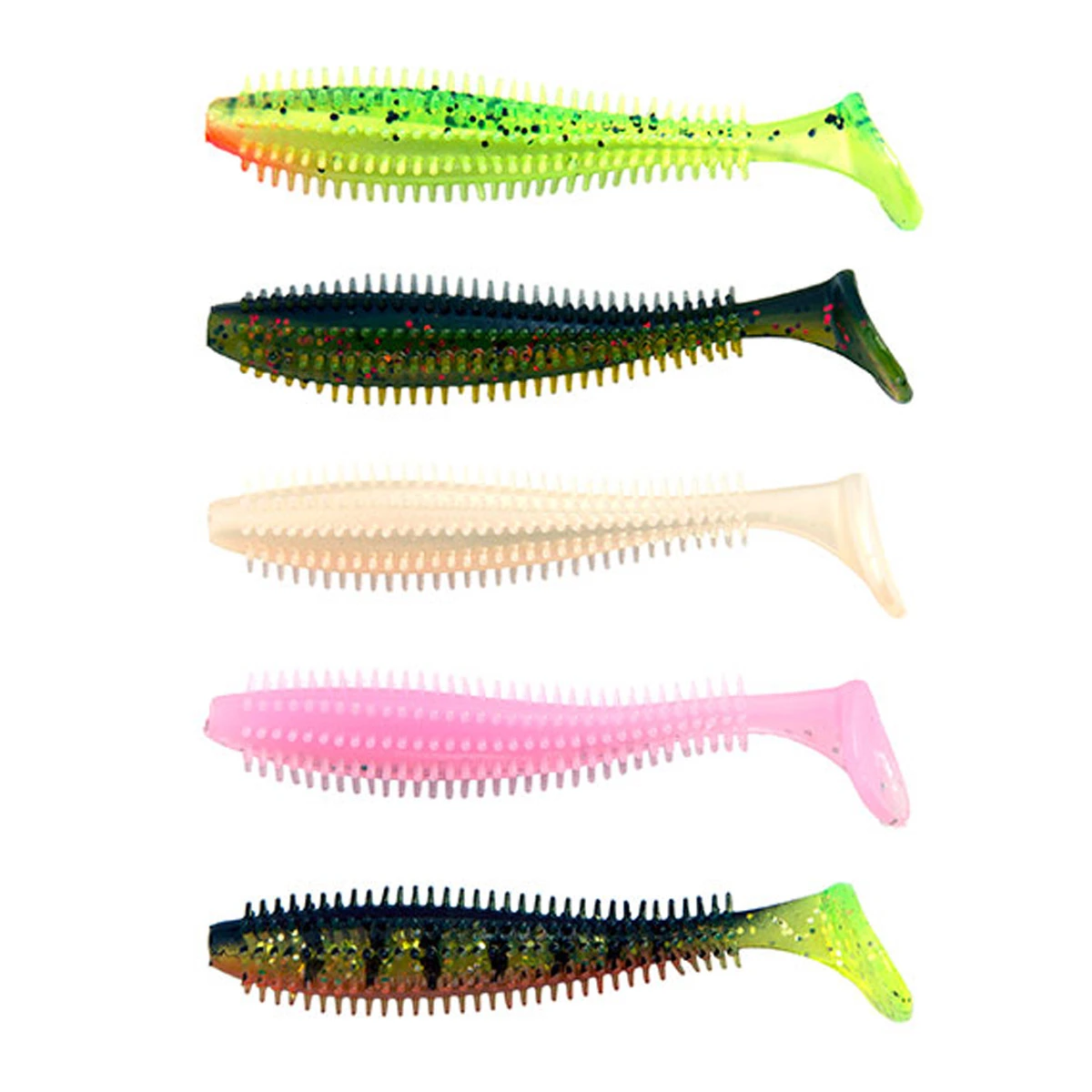 Fox Rage Spikey Shad UV Mixed Colour Pack 12 CM 3 Fox Rage Spikey Shad UV Mixed Colour Pack 12 CM